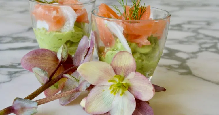 Refreshing Avocado Mousse &  Smoked Salmon