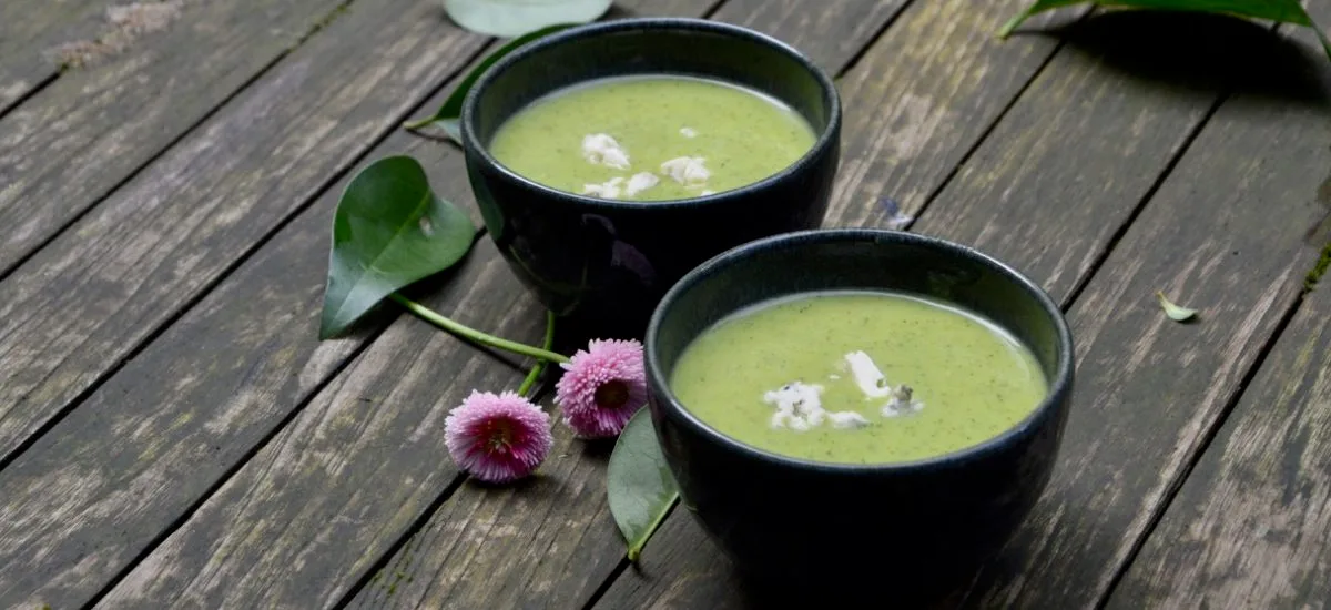 Velouté de courgettes au Stilton
