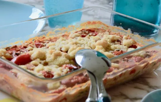Le crumble de petites tomates