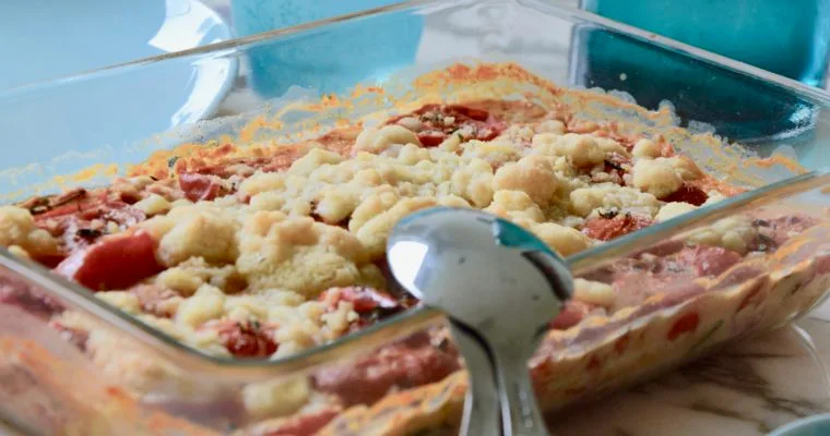Le crumble de petites tomates