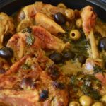 Le tajine au poulet, citrons confits et olives de Christine