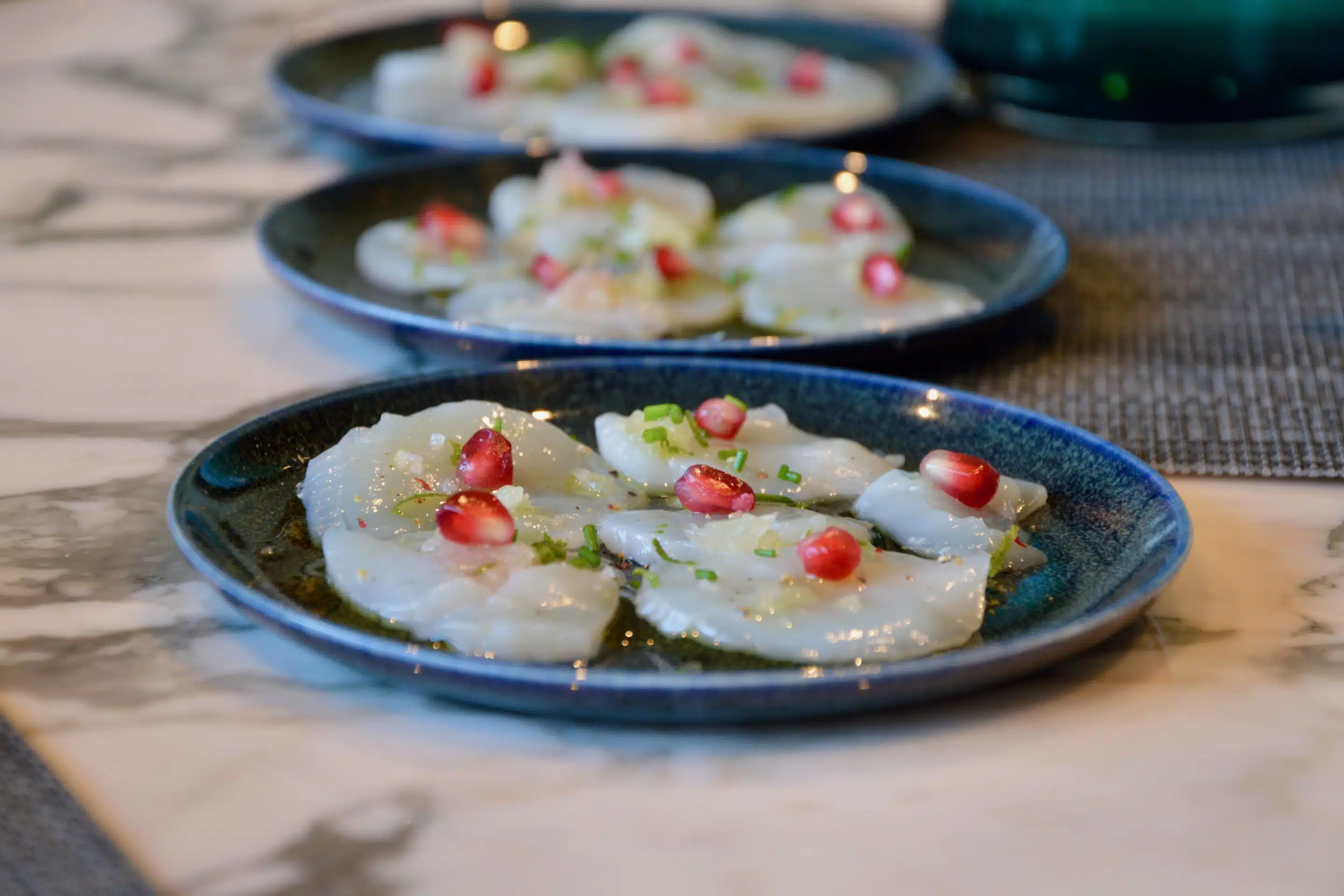 Armelle’s scallops carpaccio