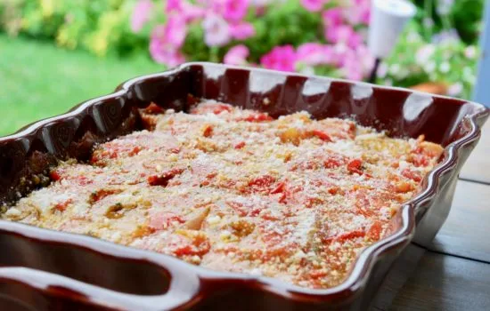 Les aubergines au gratin