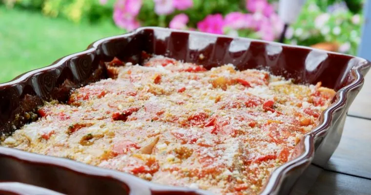 Les aubergines au gratin