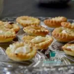 Mini goat cheese apple & honey tart