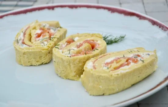 le roulé au saumon fumé