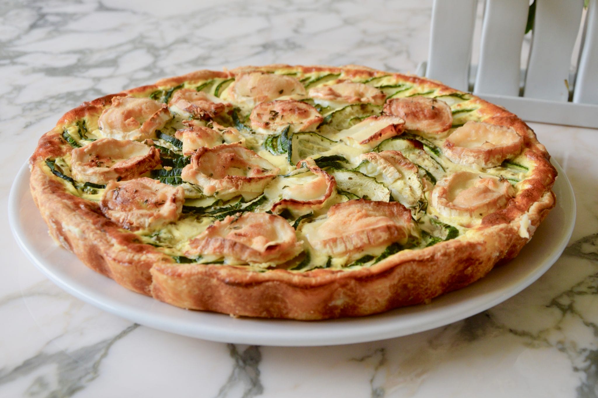 Tarte La Courgette Au Ch vre Et Au Thym Les Menus Plaisir