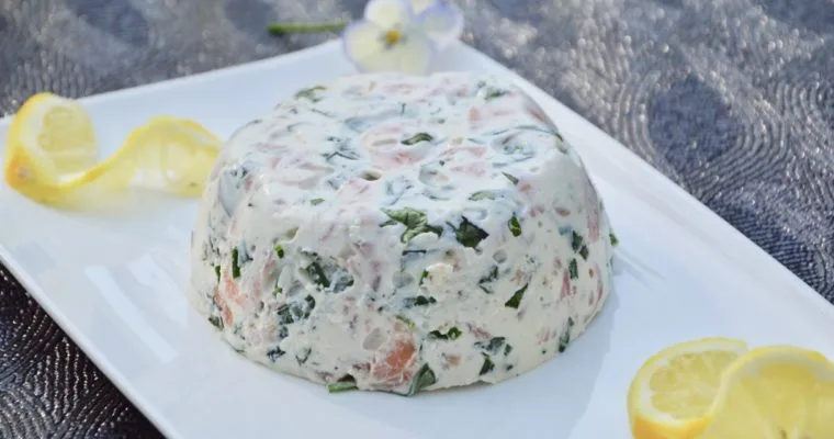 Smoked salmon and ricotta terrine
