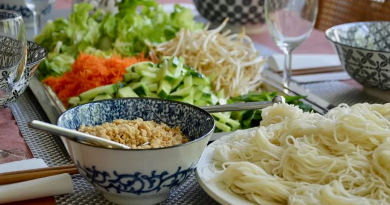 Asian inspired menu for family dinners