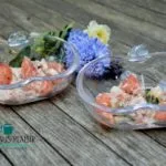 Les gnocchis à la sauce raifort pour accompagner le saumon gravlax