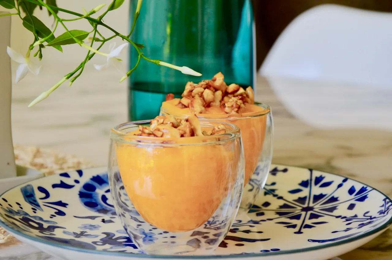 La crème de mangue à la vanille d’Isabelle