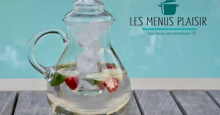 L’eau parfumée concombre menthe fraise