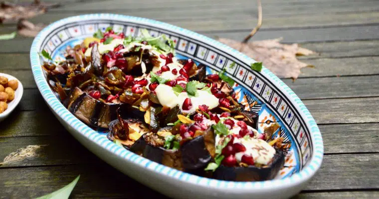 Ma salade d’aubergines grillées