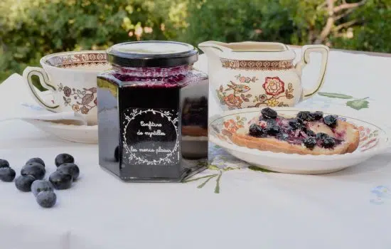 La confiture de myrtilles au caramel