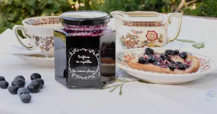 La confiture de myrtilles au caramel