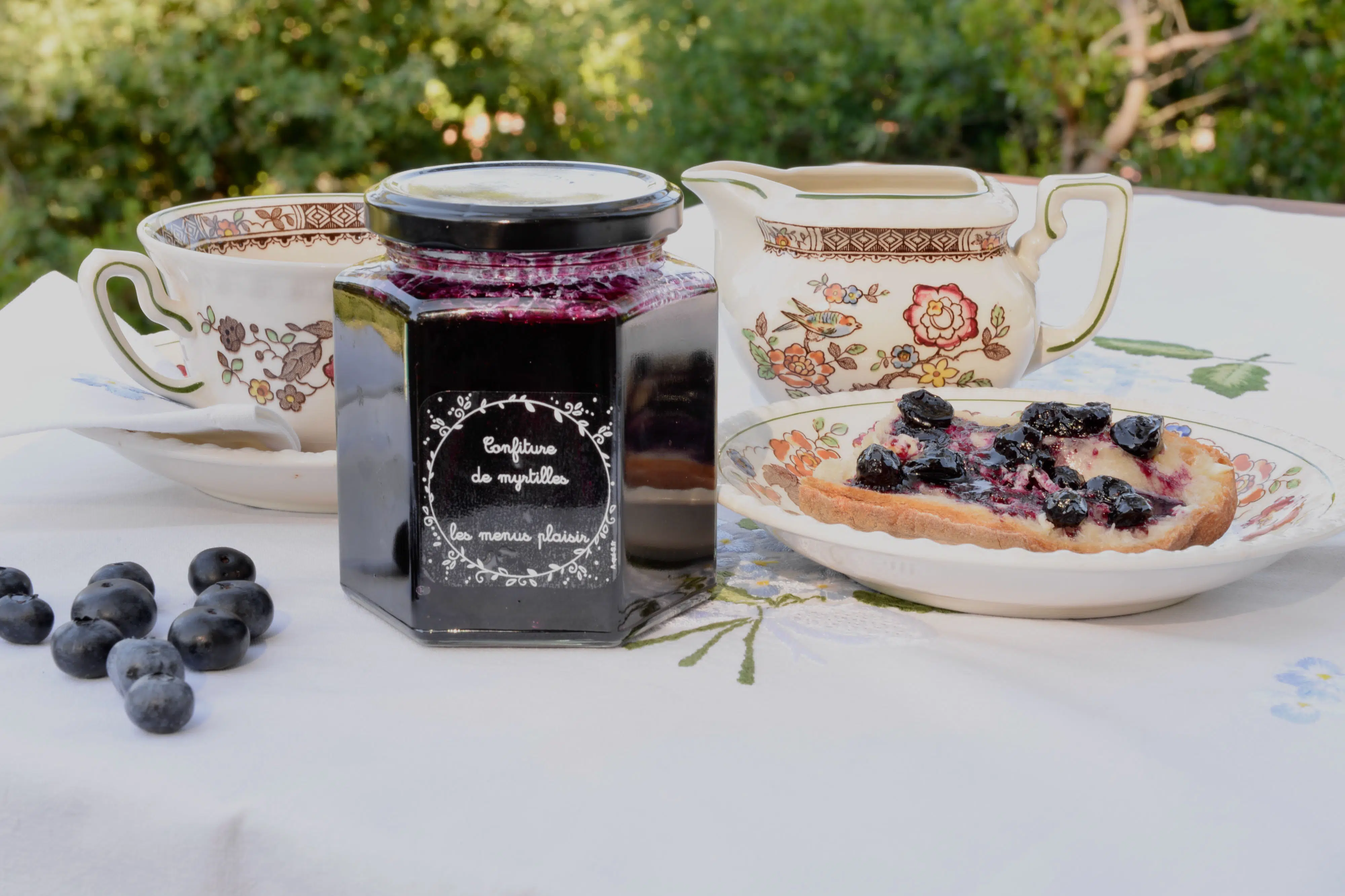 La confiture de myrtilles au caramel