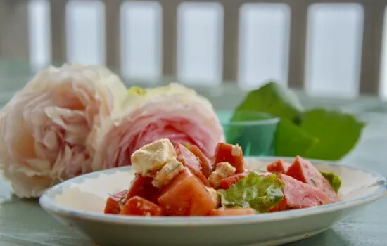 la salade de pastèque à la feta de Dorothée