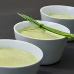 Chilled zucchini & ginger soup