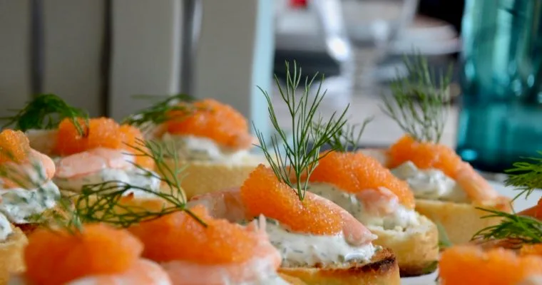 Les toasts aux crevettes de Suzanne