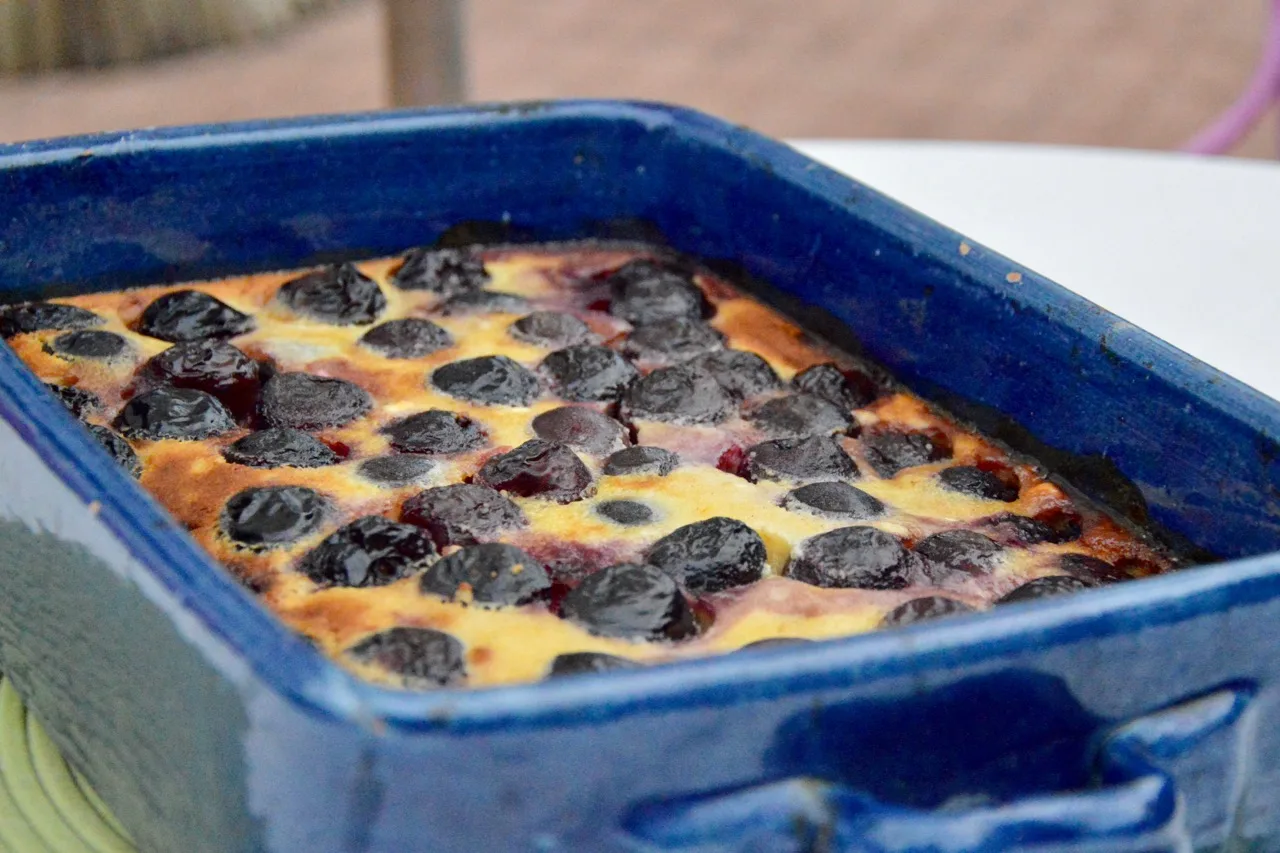 French cherry clafoutis