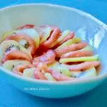 la salade tomate-kiwi de Jeanne