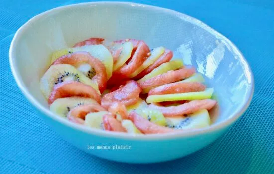 la salade tomate-kiwi de Jeanne
