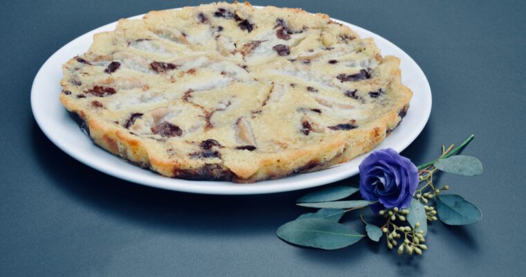 la tarte amandine poire-chocolat de Bertille