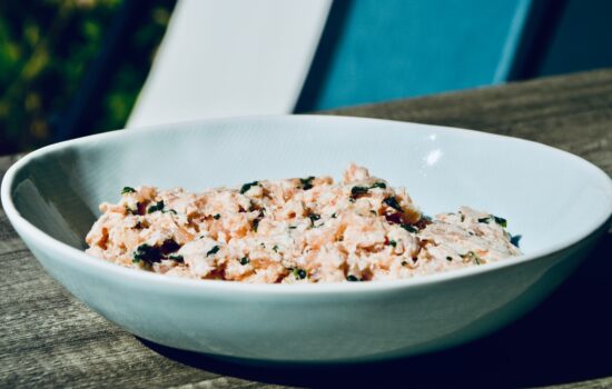 easy smoked and fresh salmon spread