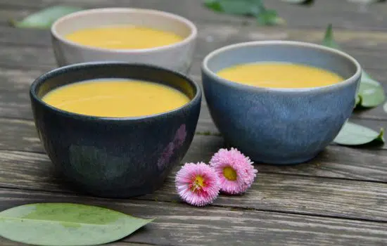 Velouté de courge et de lentilles corail