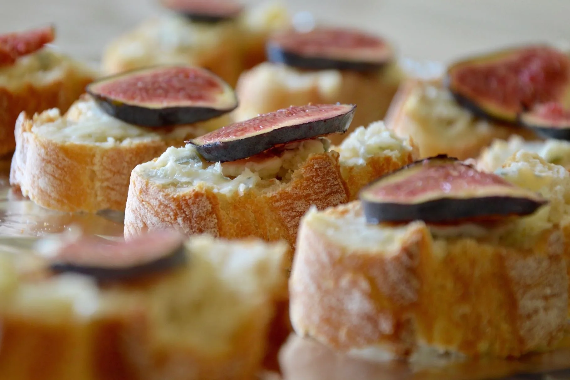 toasts figues – gorgonzola