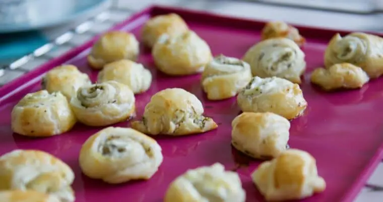 Quitterie’s homemade cheese puffs