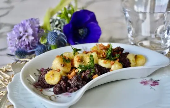 Le boudin noir aux bananes épicées et aux spéculos de Catherine