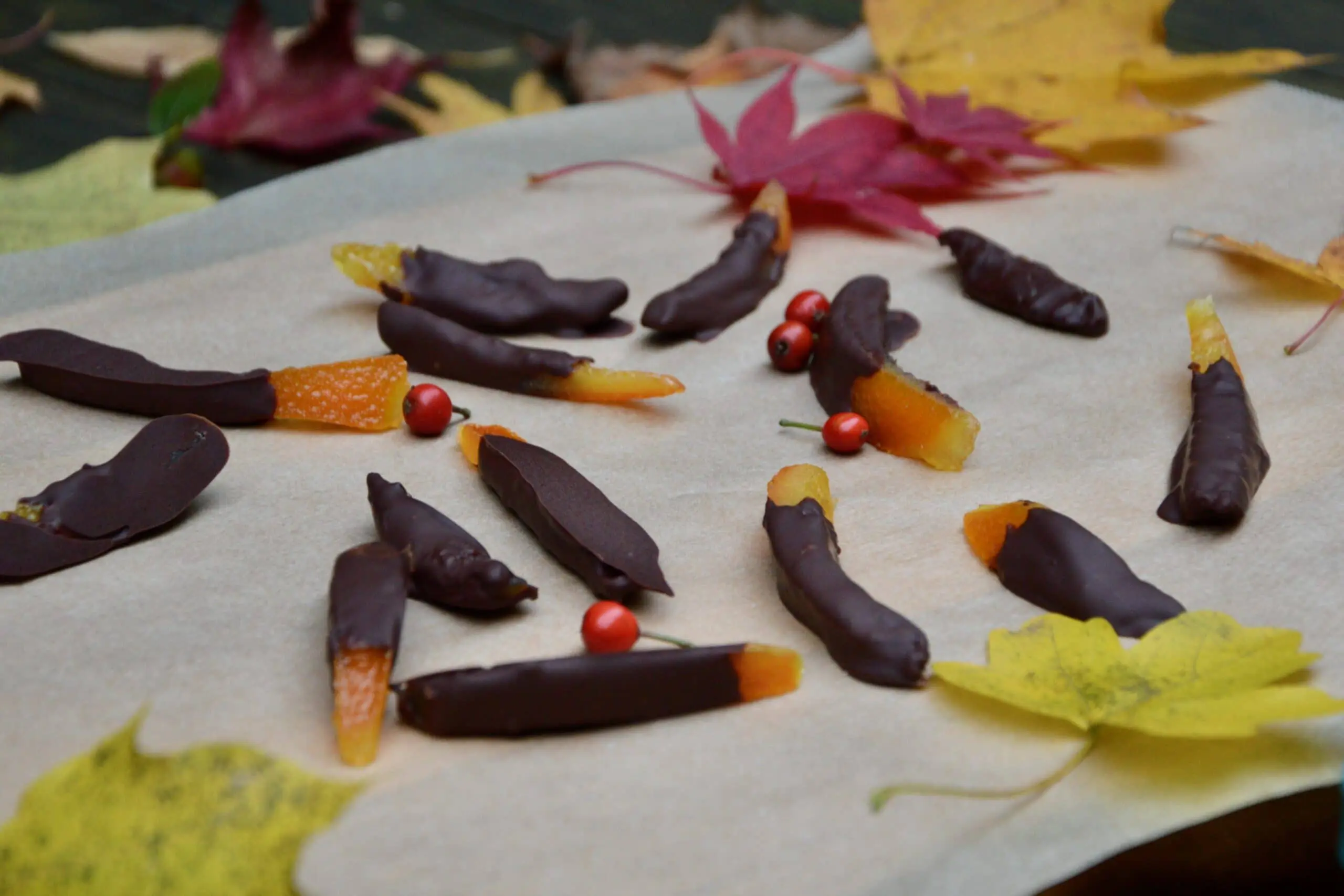 Les orangettes confites au chocolat