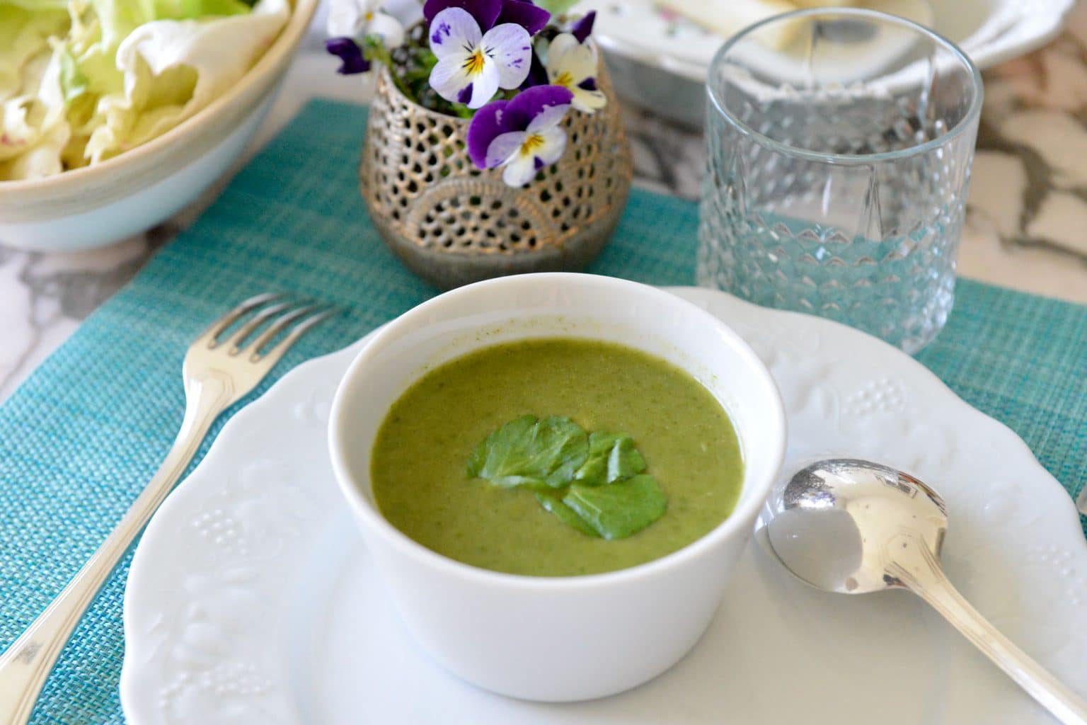 Le velouté de cresson - Les menus plaisir