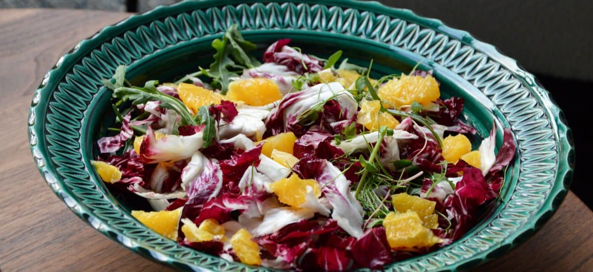 Salade de radicchio, agrume et burrata de Magali