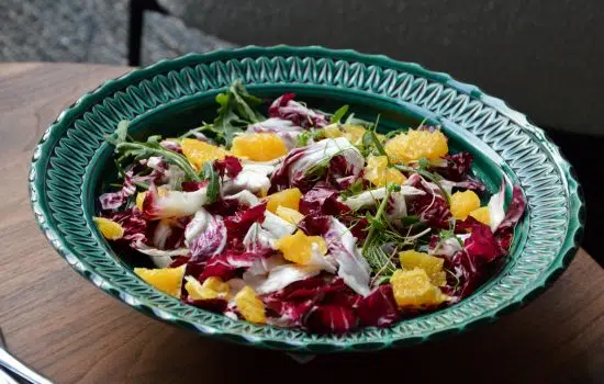 Salade de radicchio, agrume et burrata de Magali