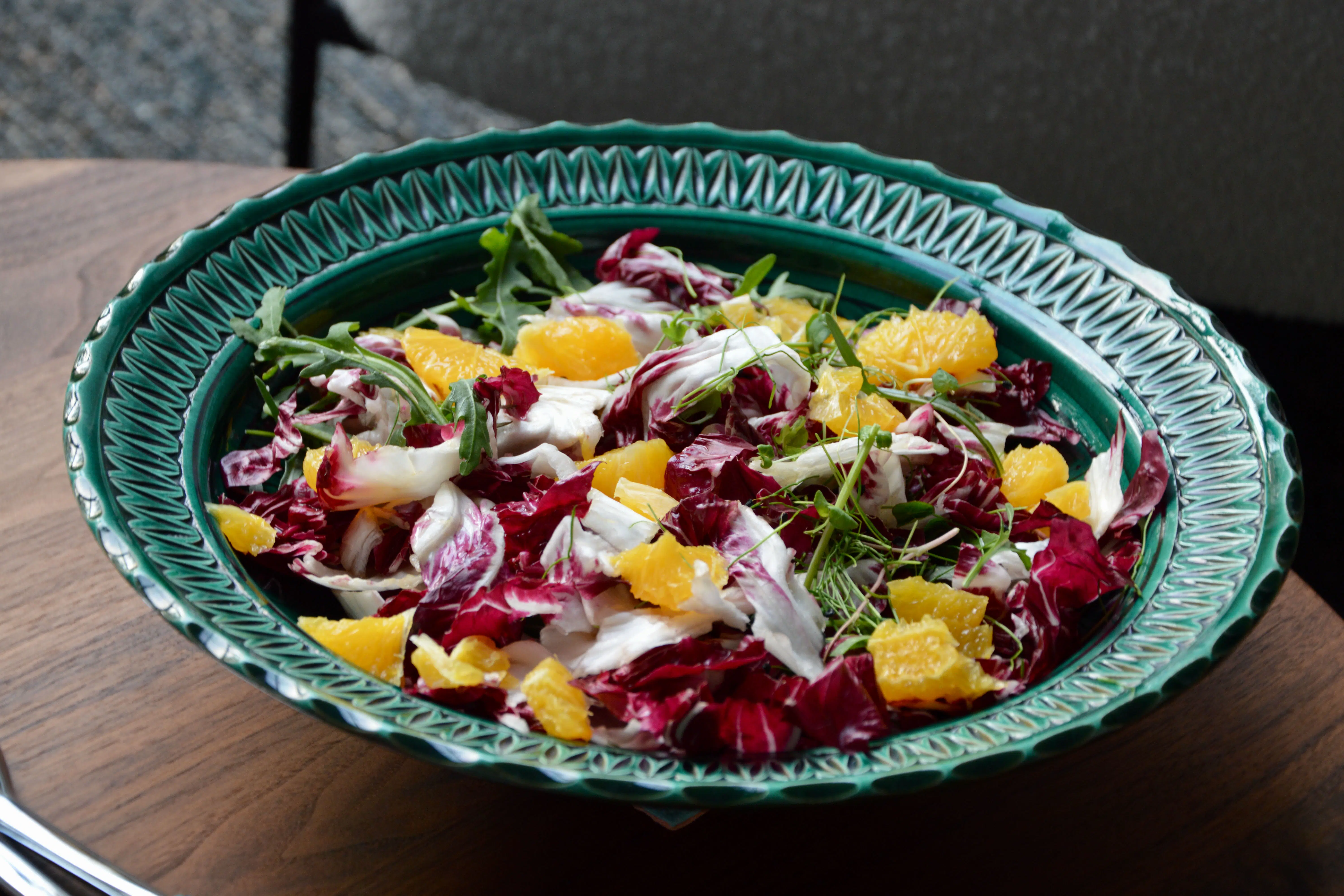 Salade de radicchio, agrume et burrata de Magali