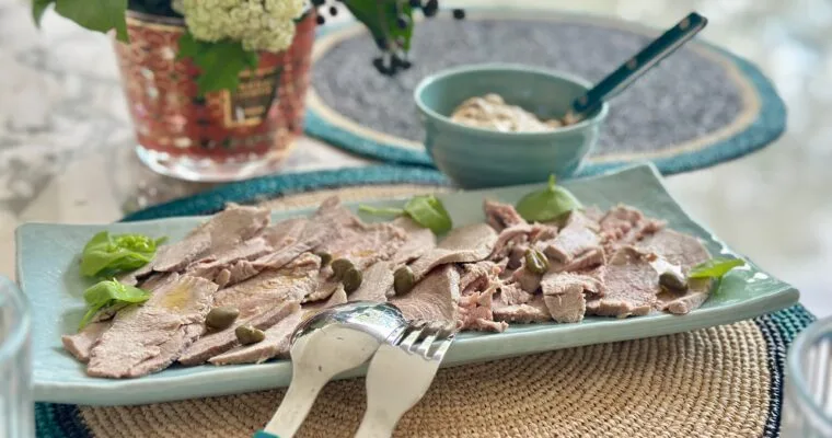 Easy Authentic Vitello Tonnato (Italian Veal with tuna Sauce Recipe)