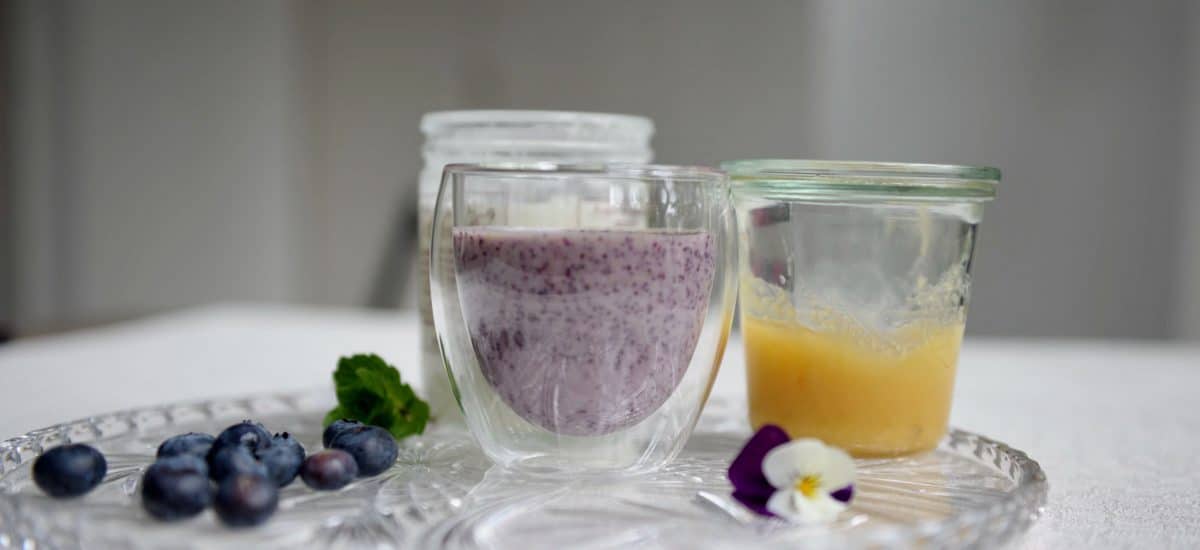 Smoothie aux myrtilles