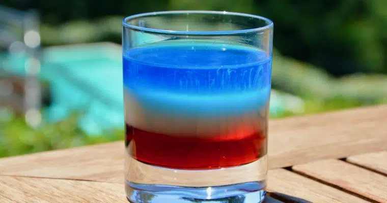French Flag Cocktail