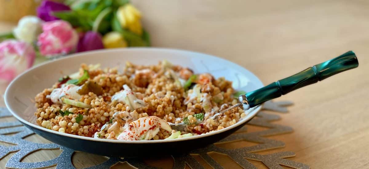 A dual couscous recipe with roasted cherry tomatoes and smoked paprika