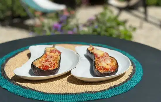 Les aubergines gratinées