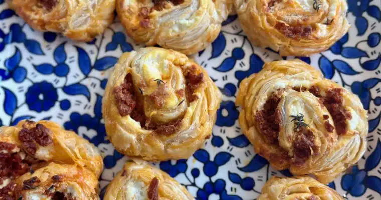 CHORIZO AND RICOTTA PINWHEELS
