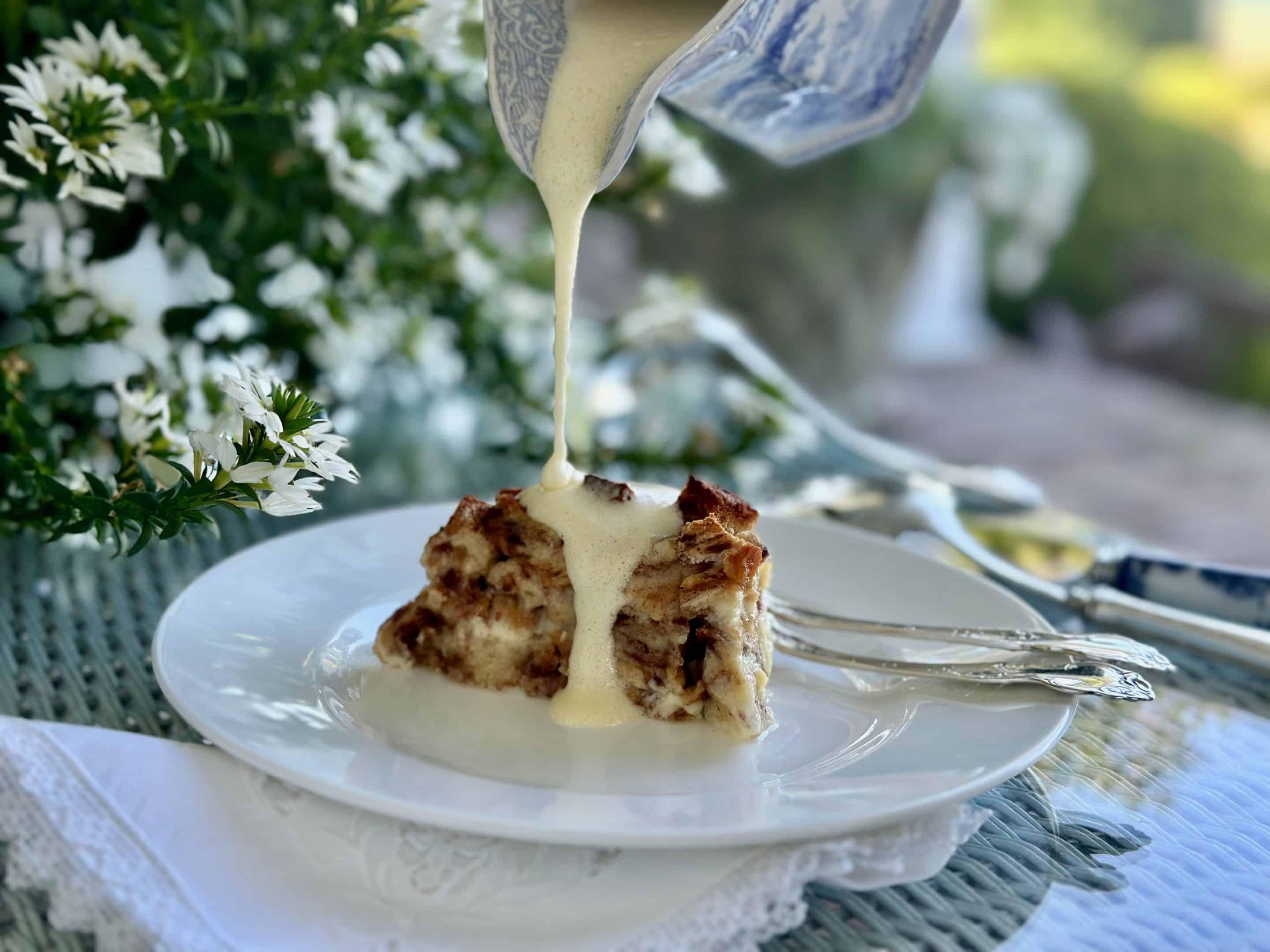 BREAD PUDDING AND BOURBON SAUCE