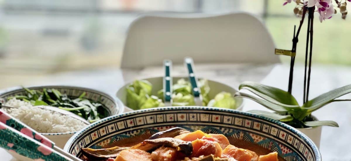 MY EGGPLANT AND SWEET POTATO CURRY