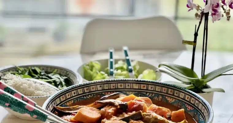 MY EGGPLANT AND SWEET POTATO CURRY