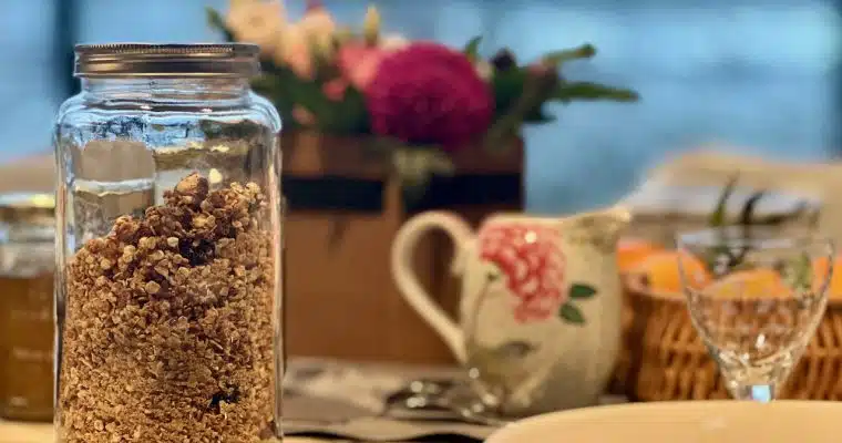 My almond and Pecan Granola with a hint of orange