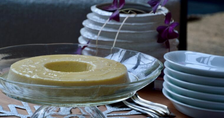 La crème caramel cuite au four vapeur