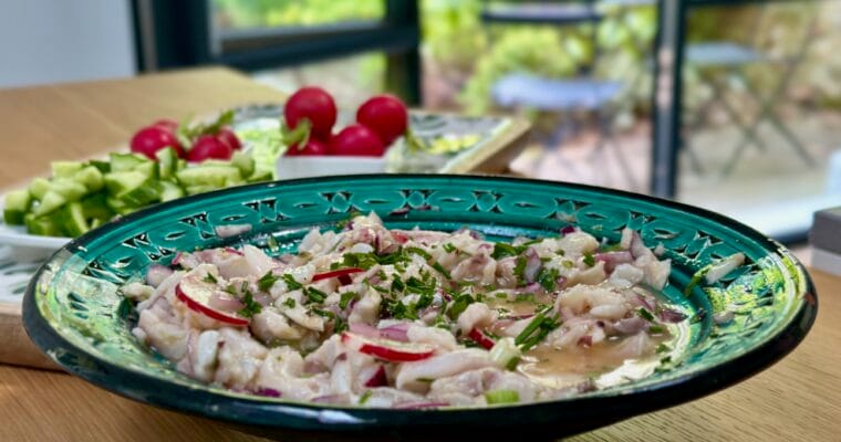 Le ceviche péruvien à ma façon